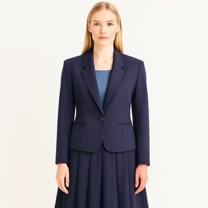 NWT- Larry Levine 100% Wool Blazer & Pleated Skirt– Size 14 ✨